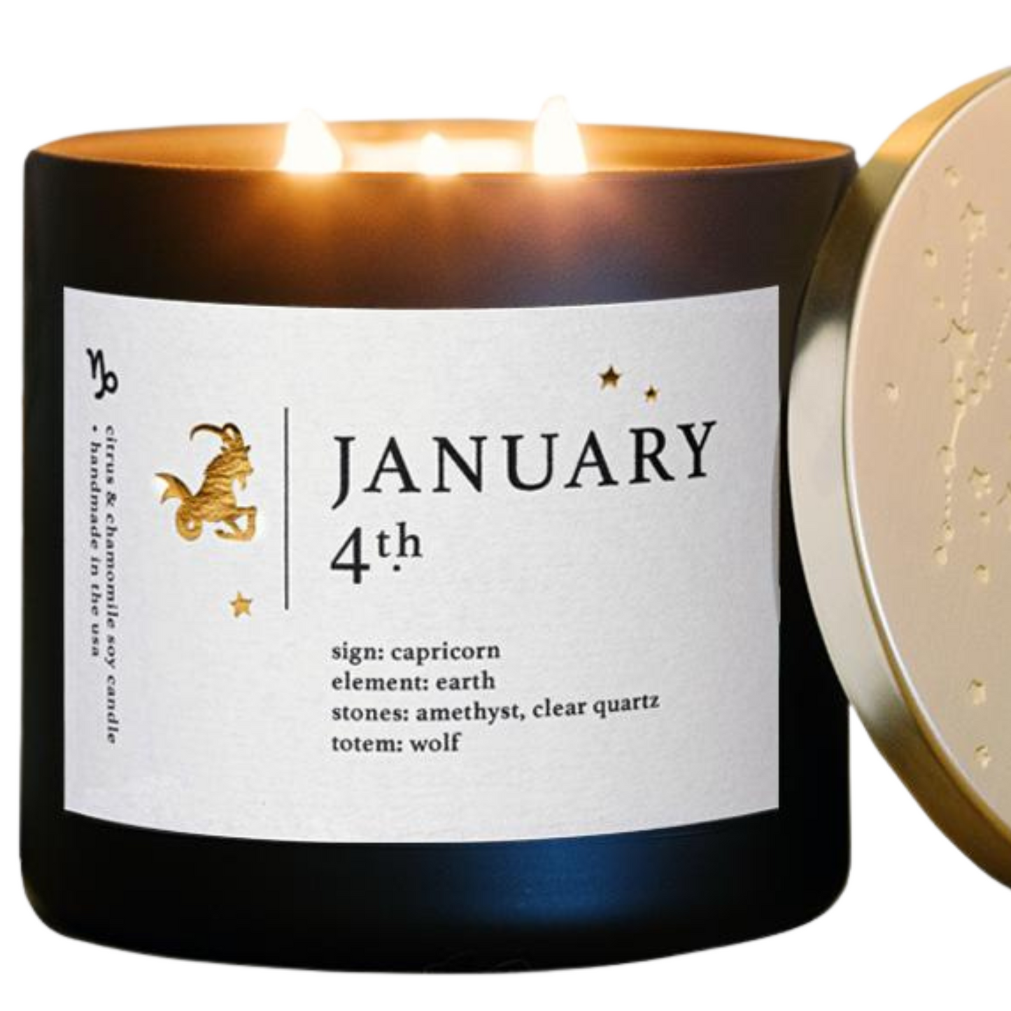 Astrology Inspired January Birthdate Zodiac Candles
