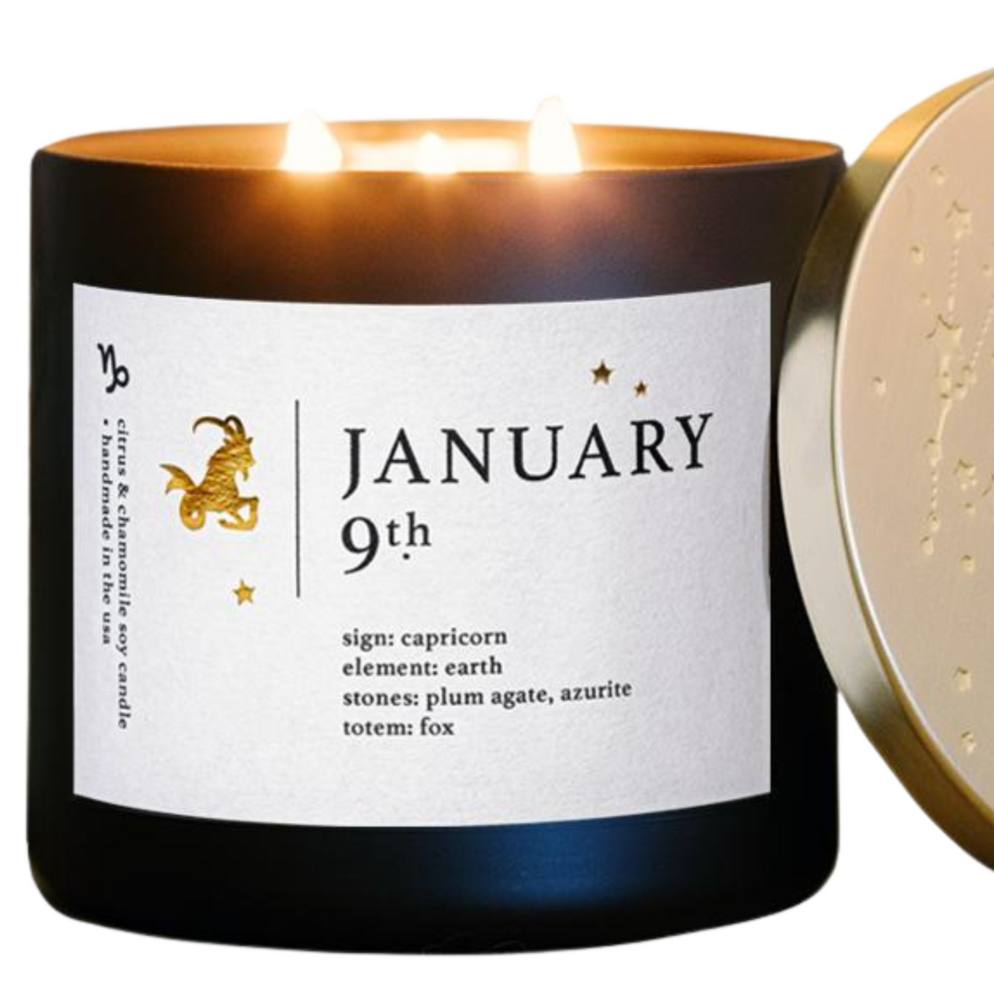 Astrology Inspired January Birthdate Zodiac Candles