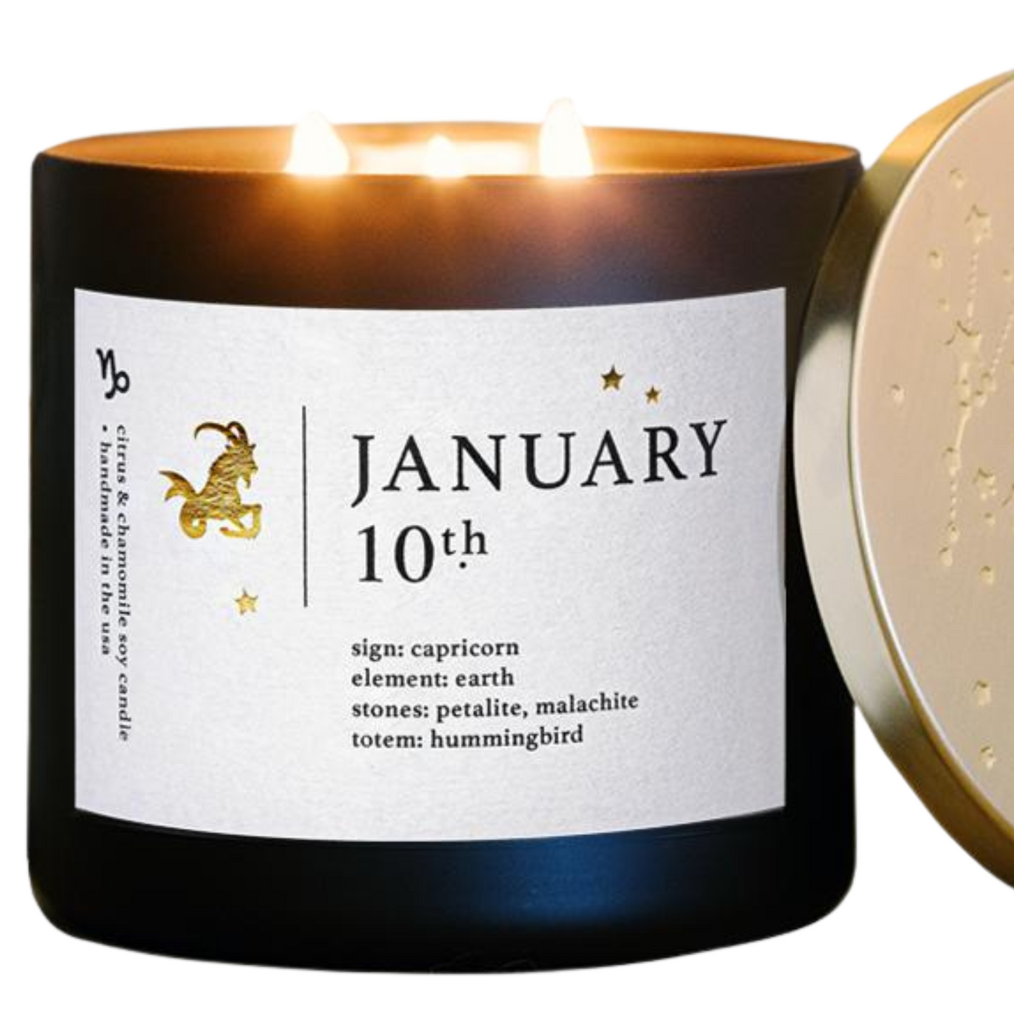 Astrology Inspired January Birthdate Zodiac Candles
