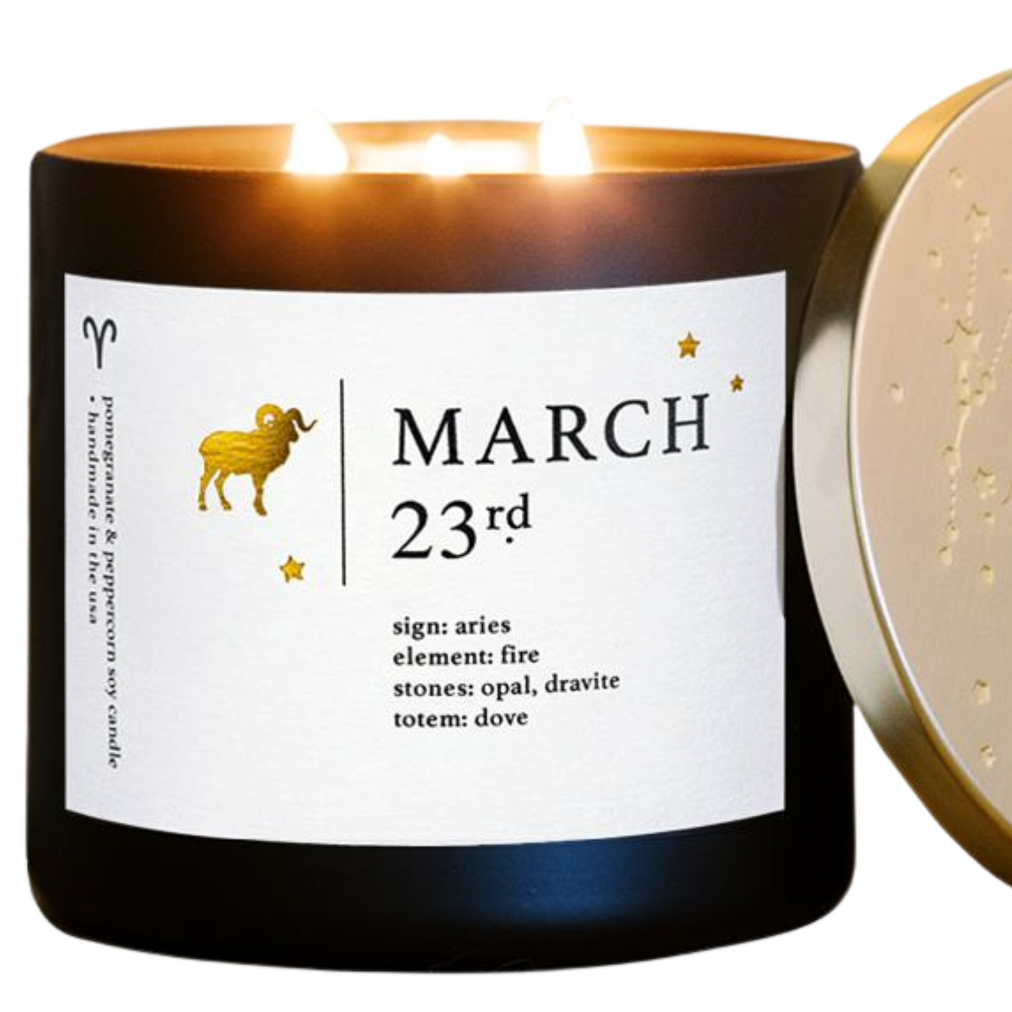 Personalized Astrology Zodiac Candles for March Birthdate