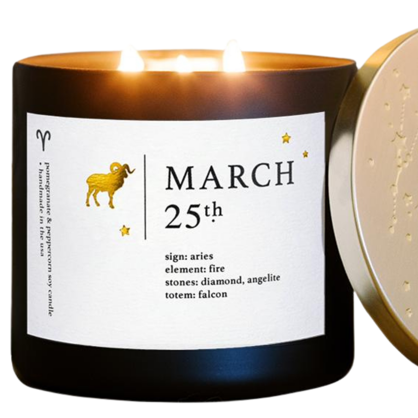 Personalized Astrology Zodiac Candles for March Birthdate