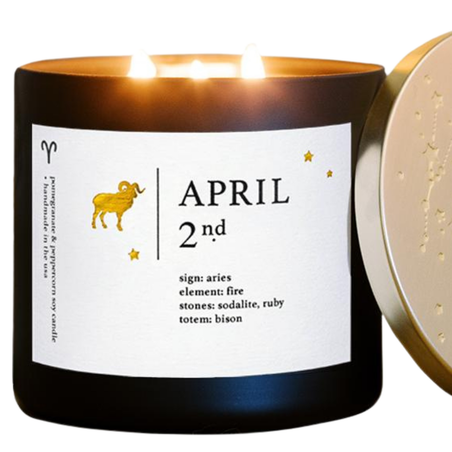 Mystical April Birthdate Zodiac Candles Guidance