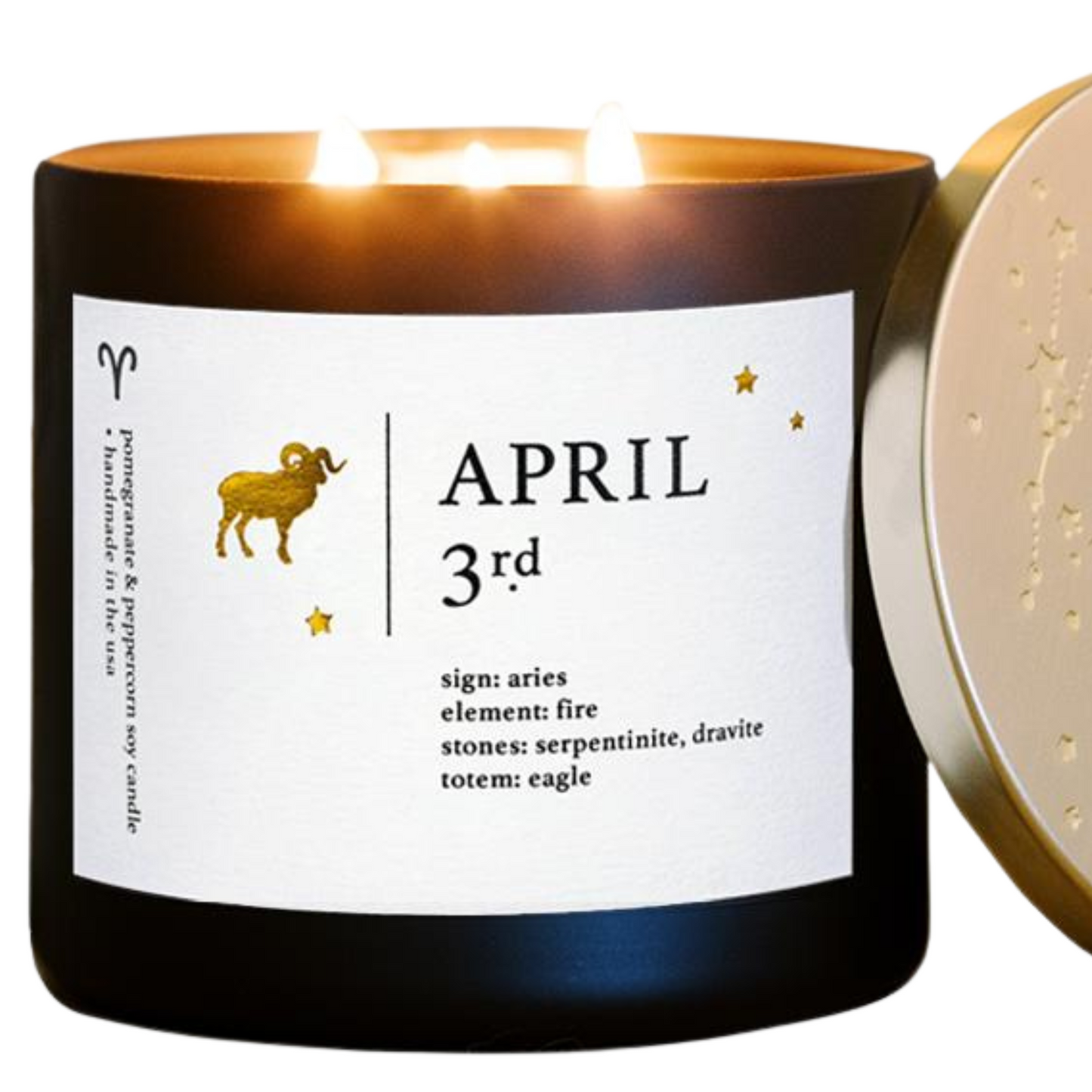 Mystical April Birthdate Zodiac Candles Guidance