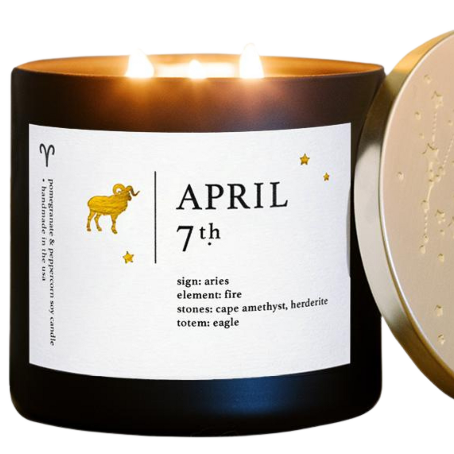 Mystical April Birthdate Zodiac Candles Guidance