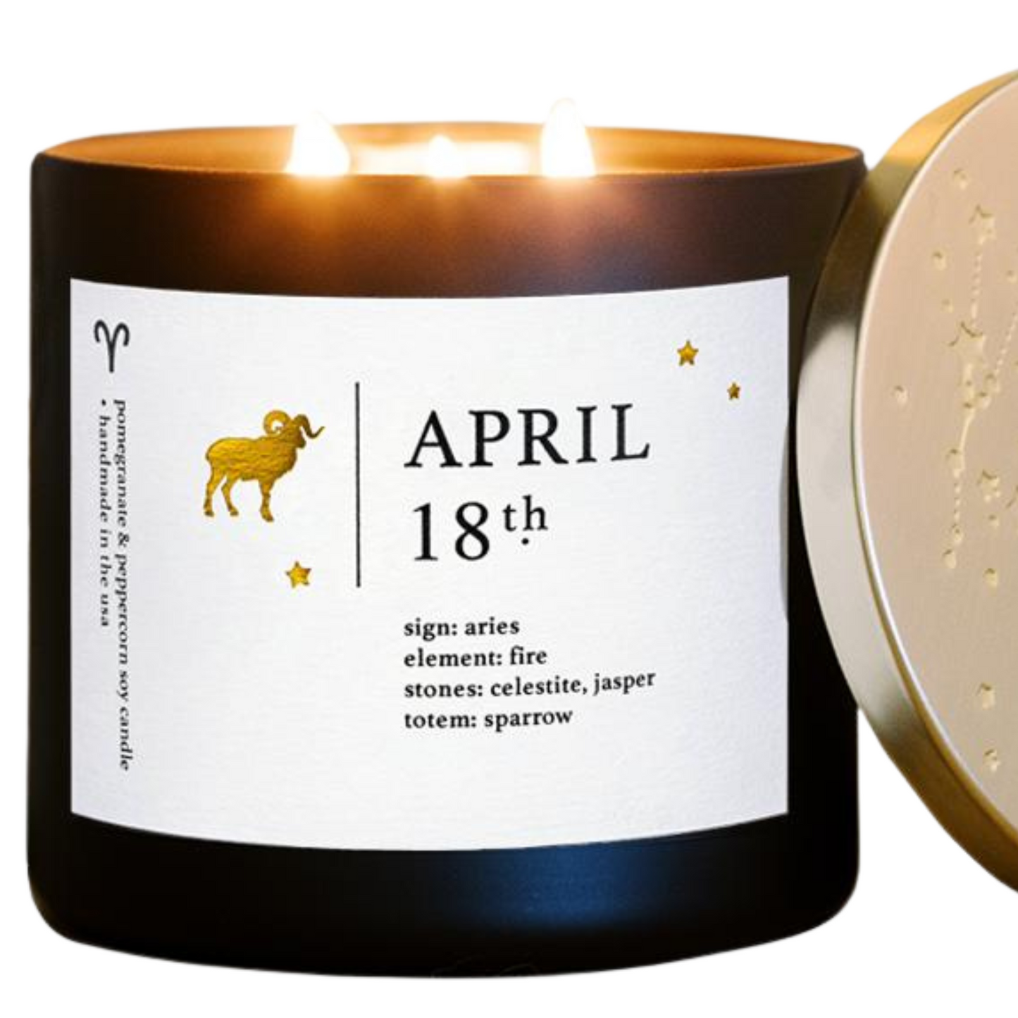 Mystical April Birthdate Zodiac Candles Guidance