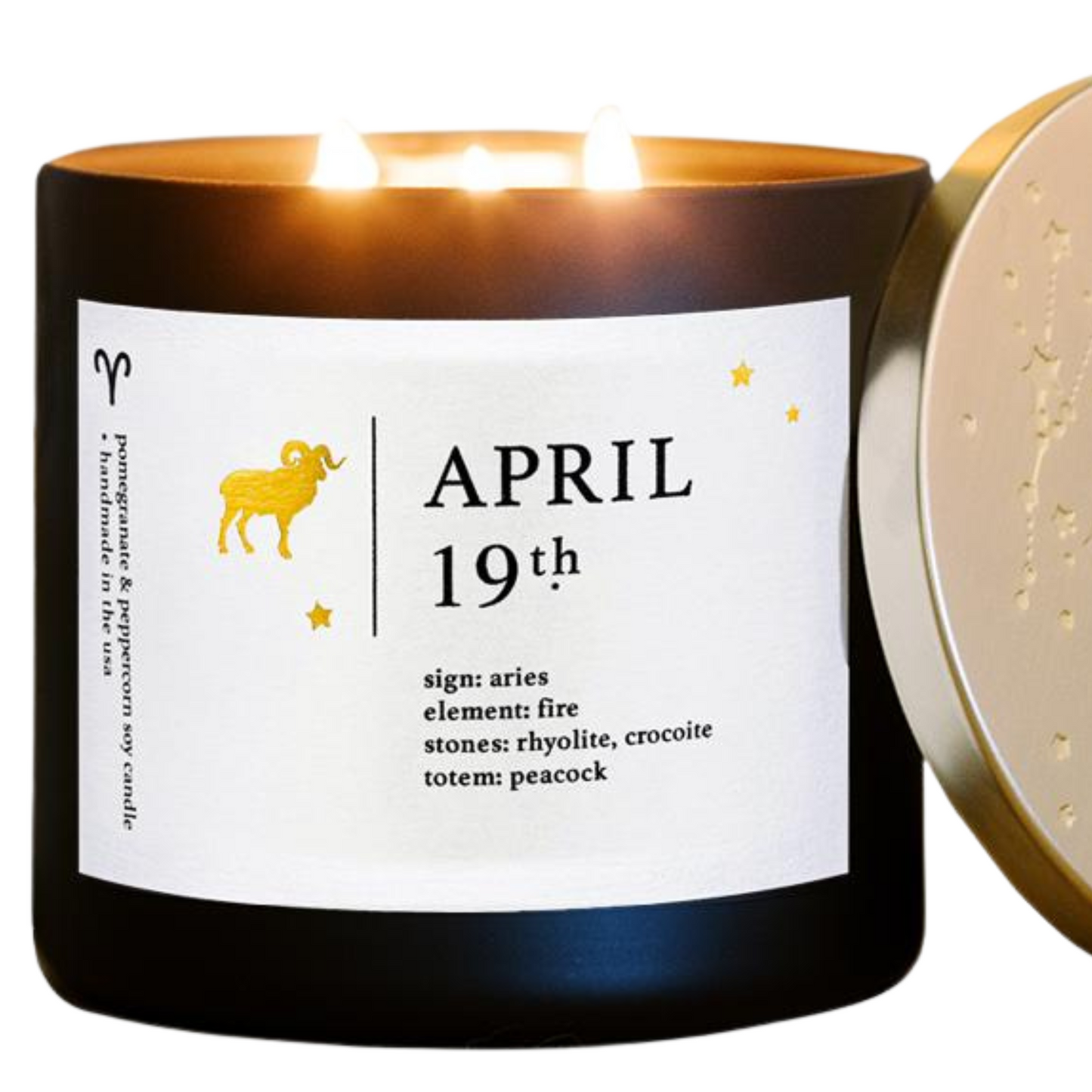 Mystical April Birthdate Zodiac Candles Guidance