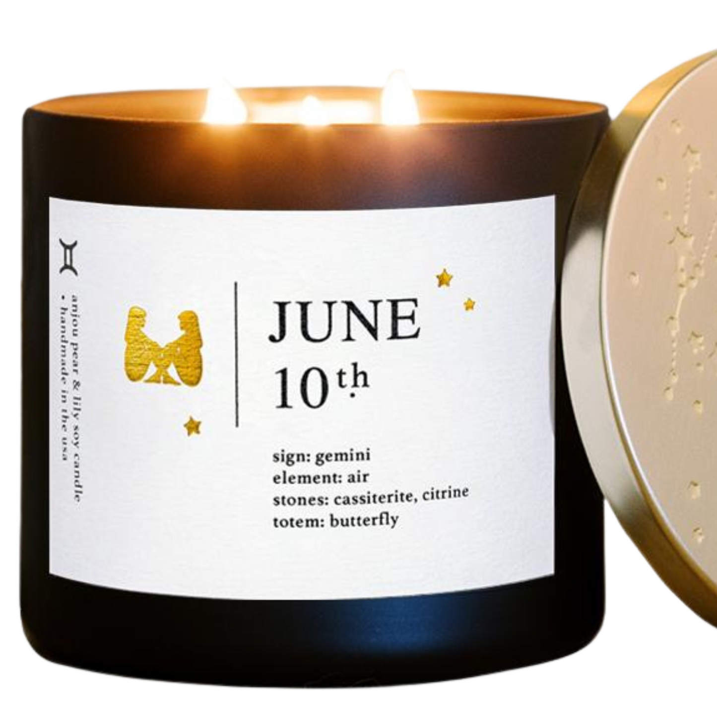 June Birthdate Zodiac Candles with Astrology Guidance
