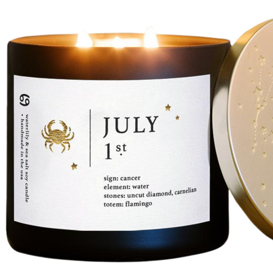 Personalized July Zodiac Candles For Healing Guidance