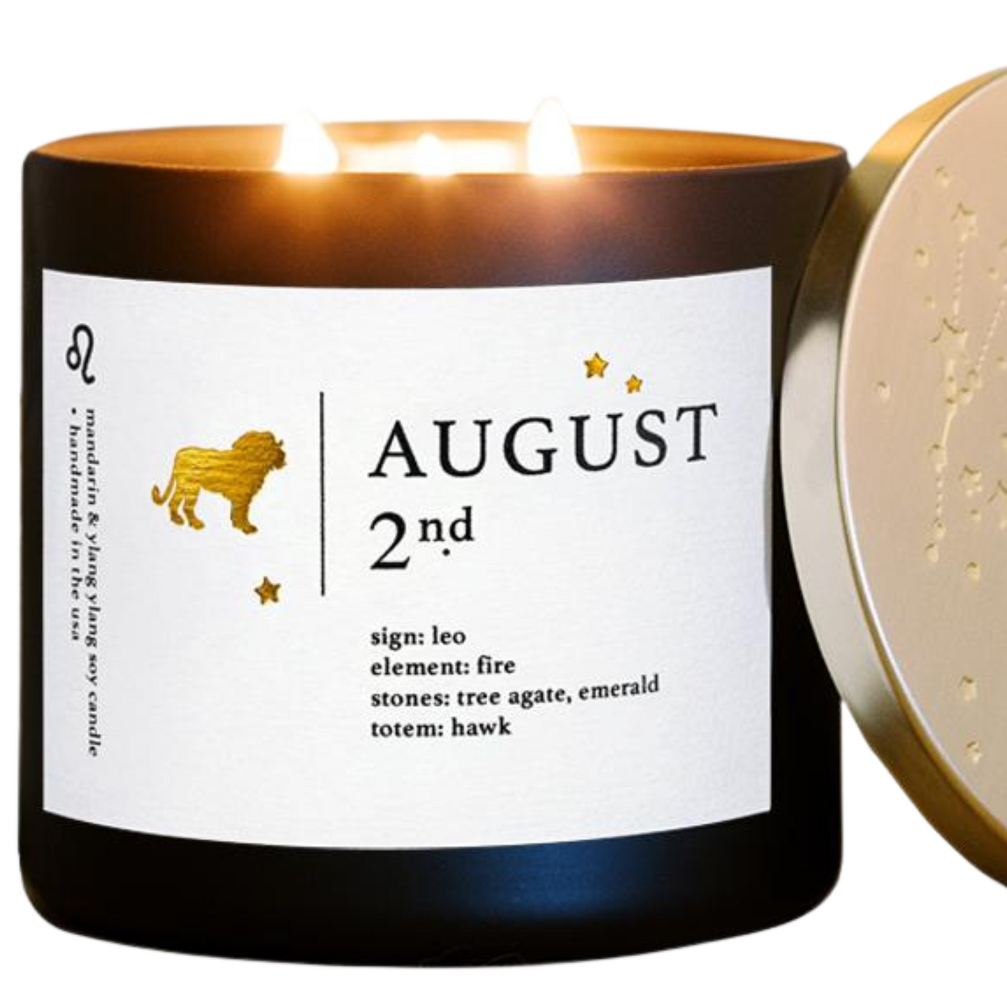 Personalized August Birthdate Zodiac Candle Insights