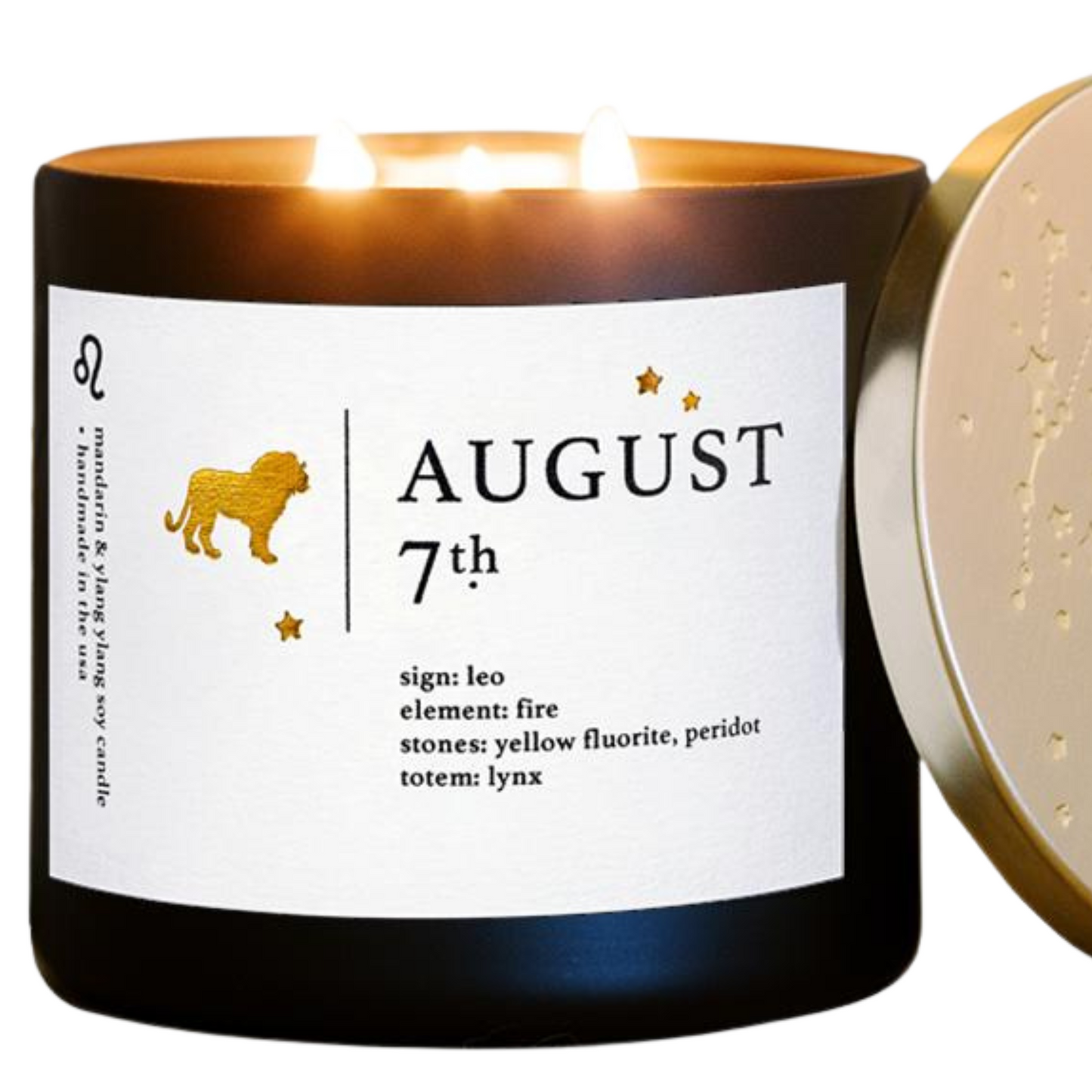 Personalized August Birthdate Zodiac Candle Insights