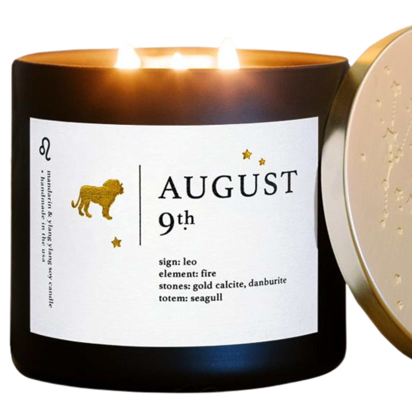 Personalized August Birthdate Zodiac Candle Insights