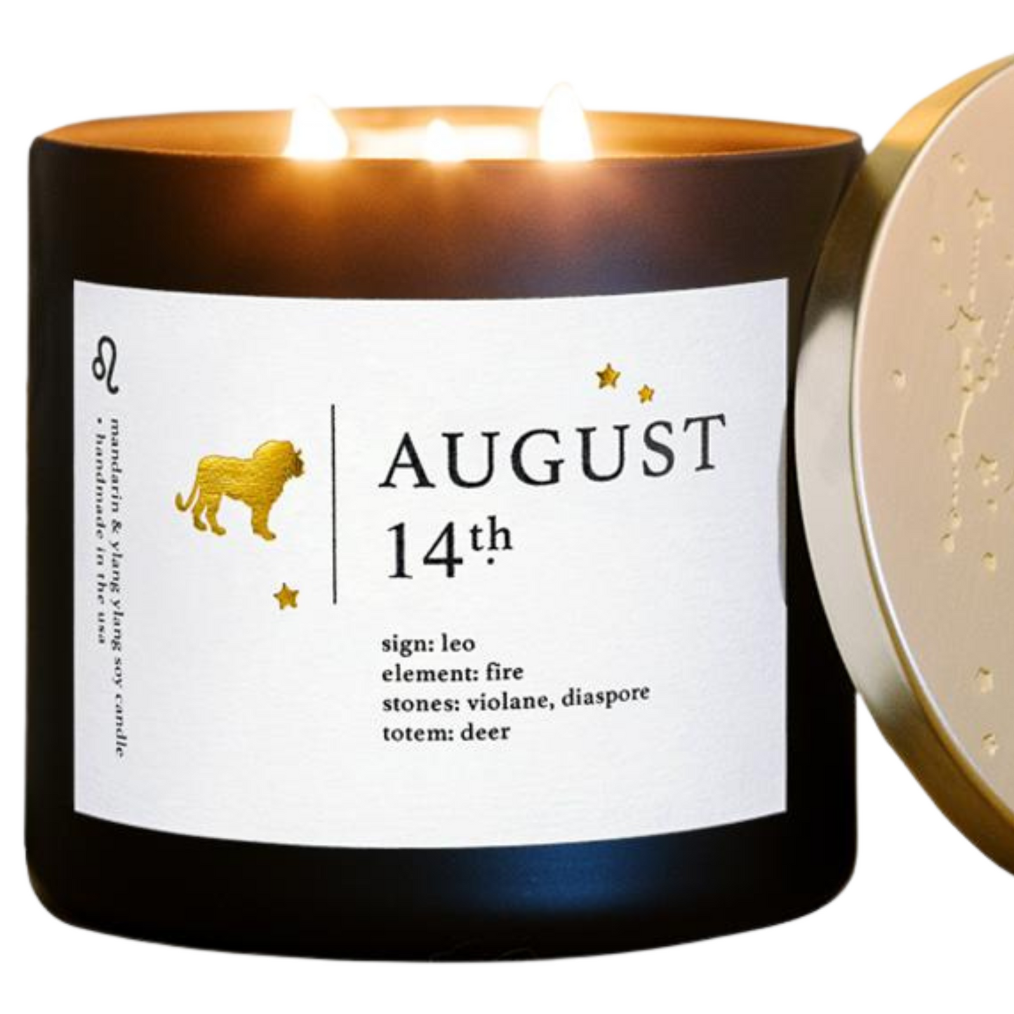 Personalized August Birthdate Zodiac Candle Insights