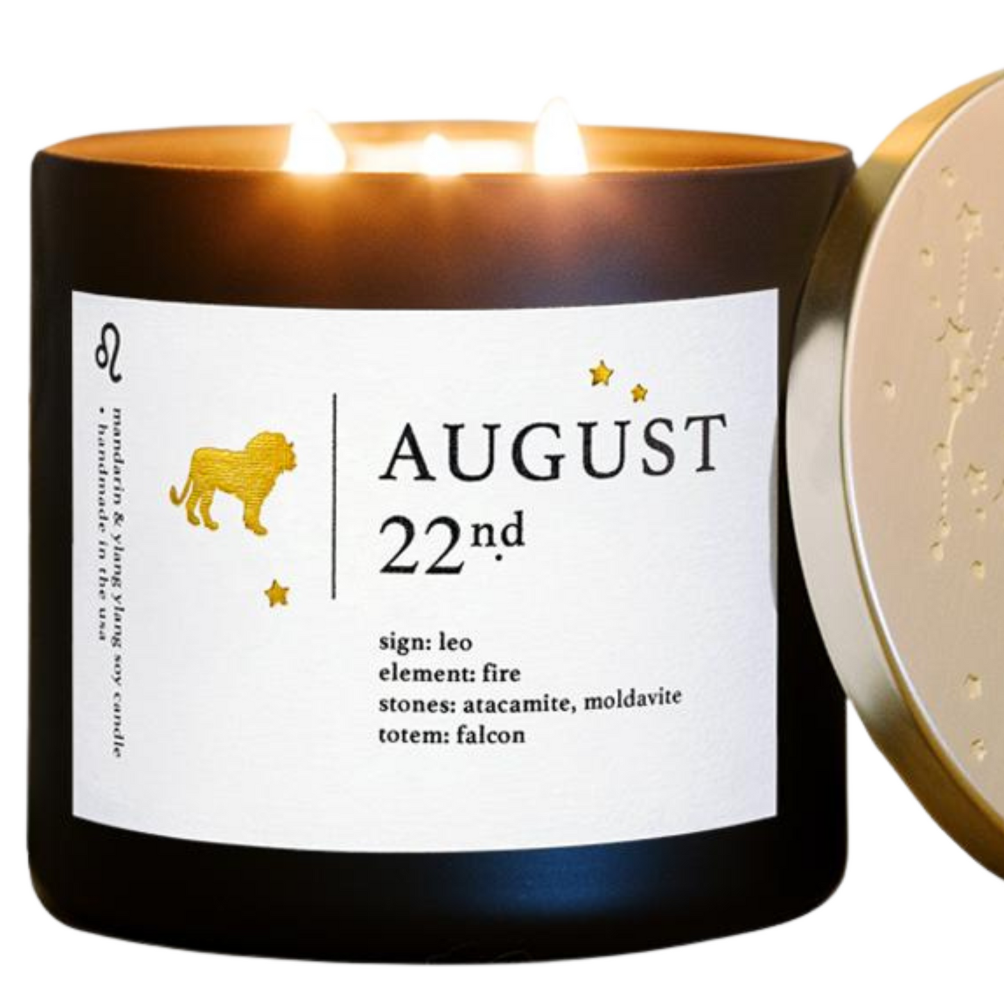 Personalized August Birthdate Zodiac Candle Insights