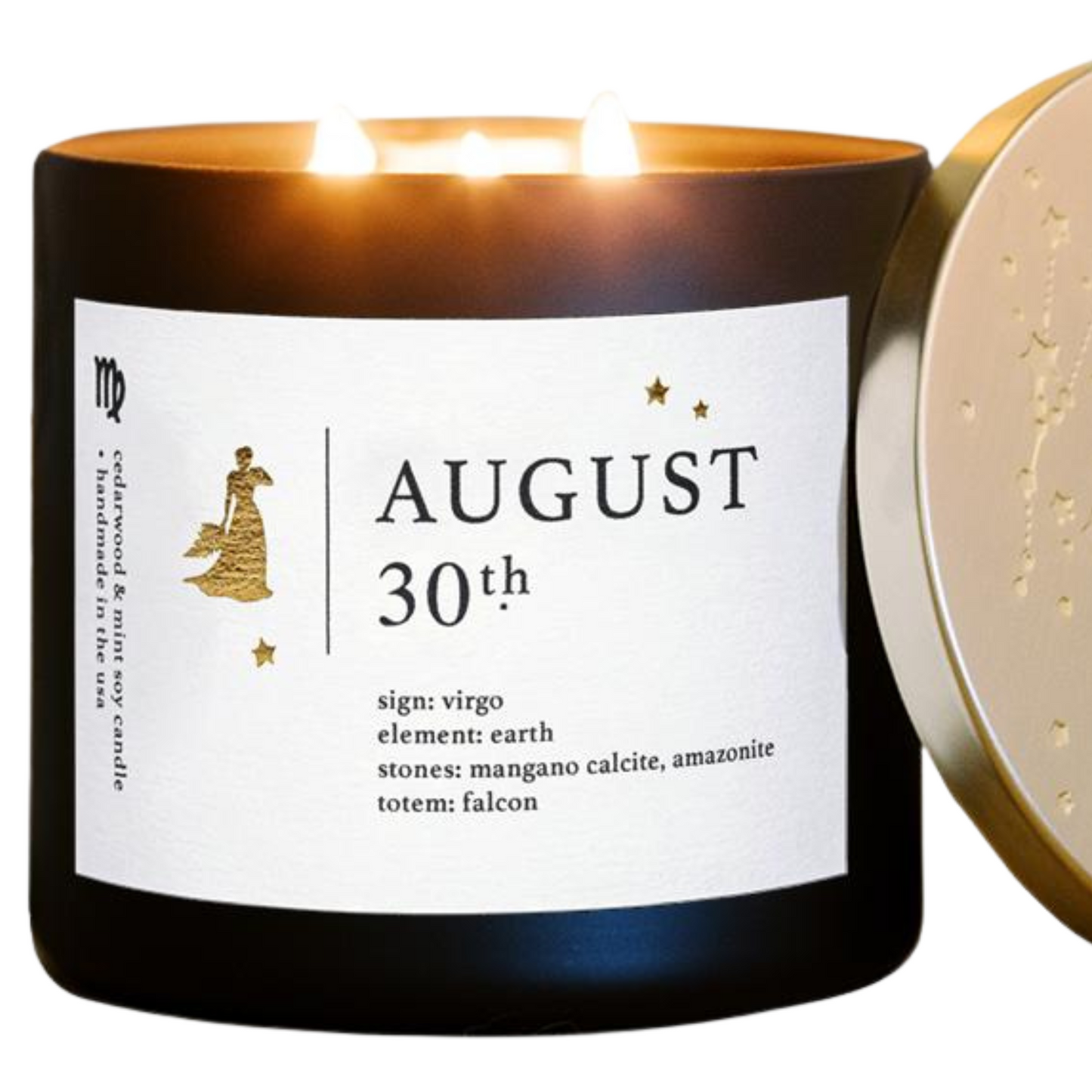 Personalized August Birthdate Zodiac Candle Insights