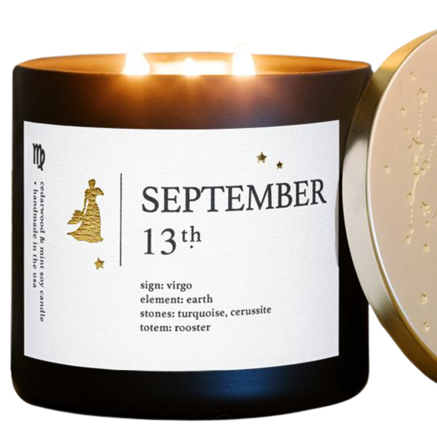 September Zodiac Birthdate Candles with Astrology Reading