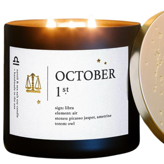 October Birthdate Zodiac Candles for Personal Growth