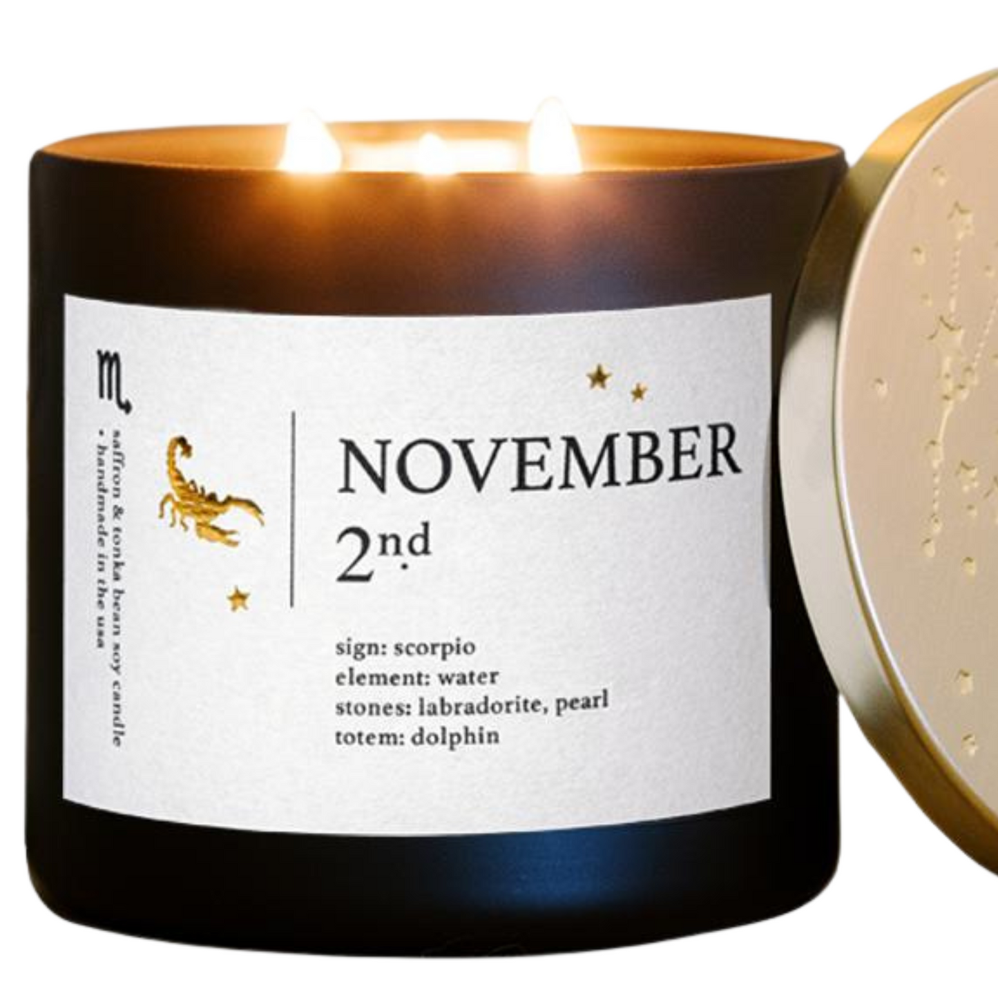 November Birthdate Zodiac Candle for Self-Discovery