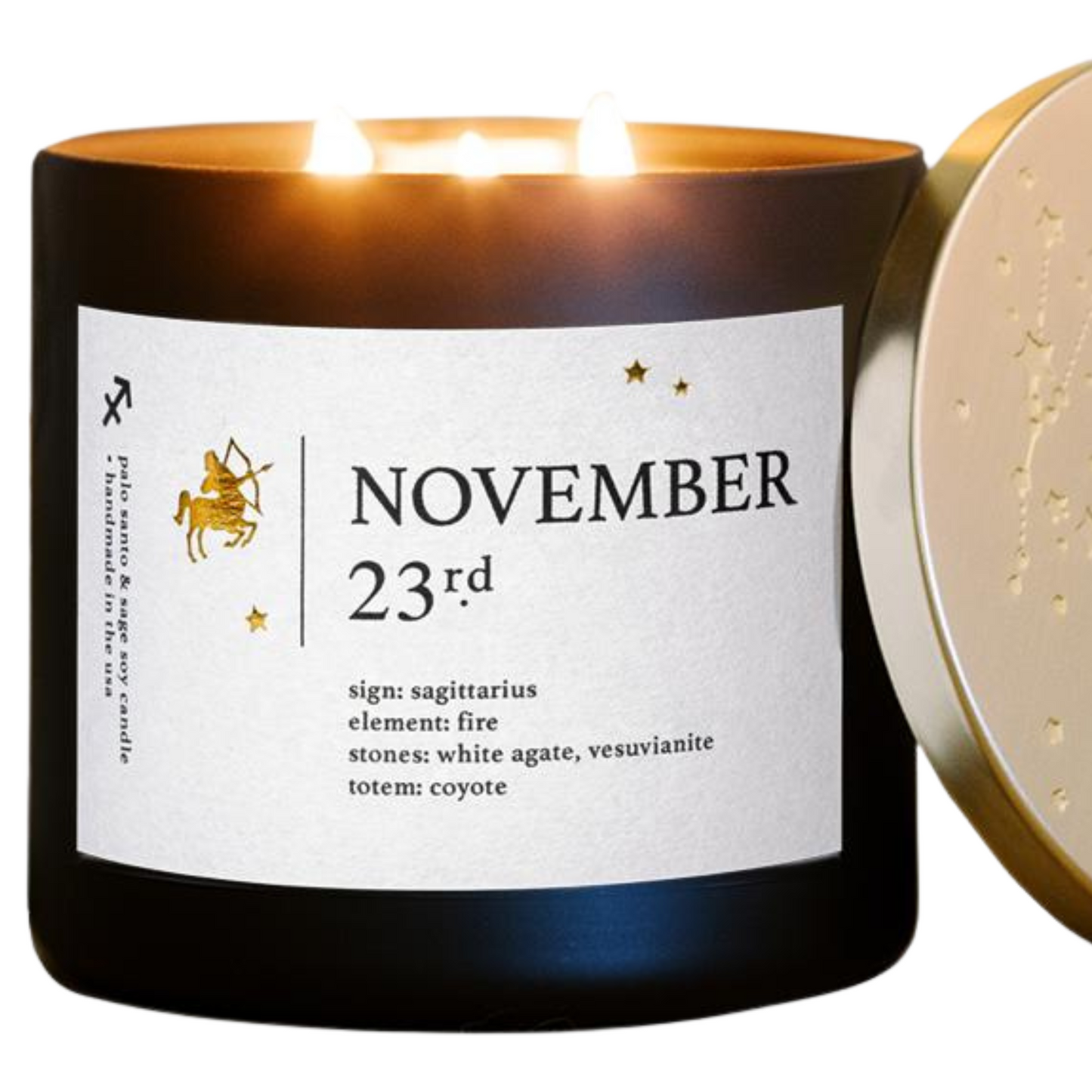 November Birthdate Zodiac Candle for Self-Discovery