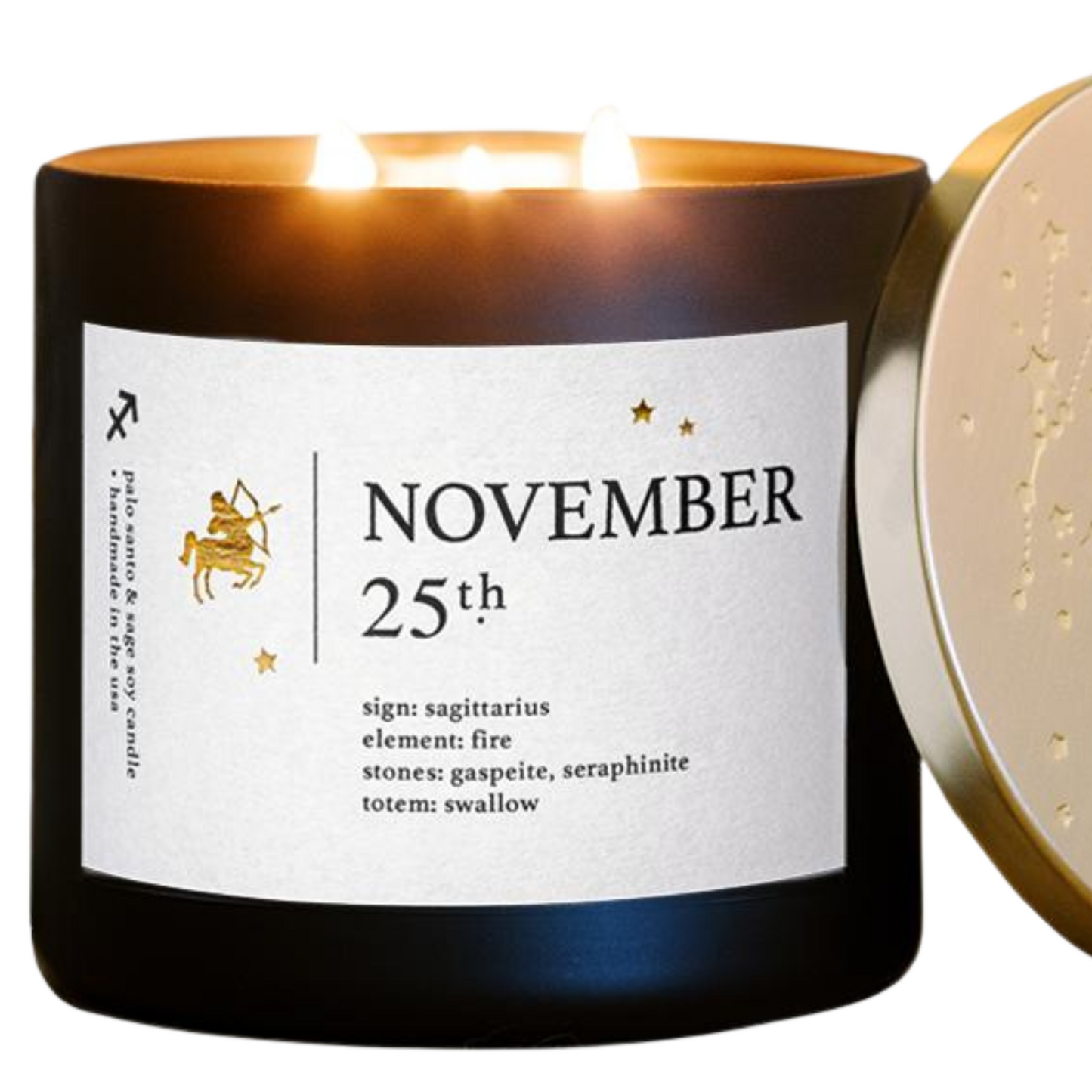 November Birthdate Zodiac Candle for Self-Discovery