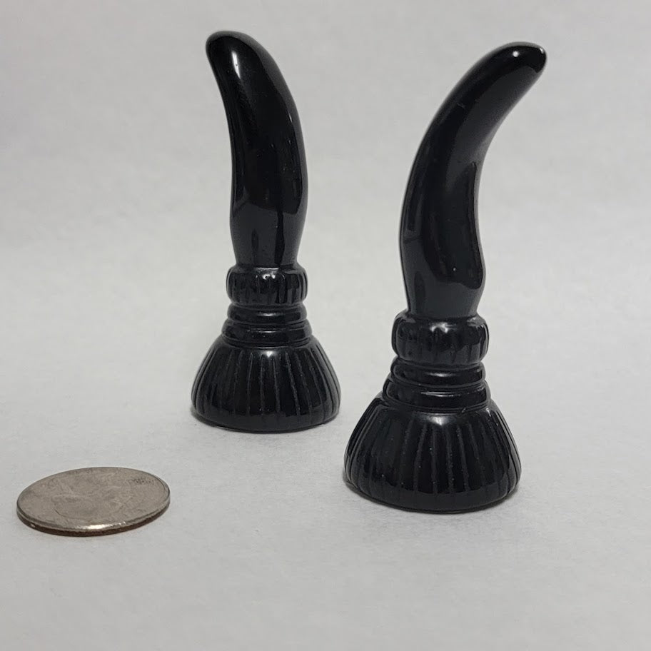 Black Obsidian Witches Broom