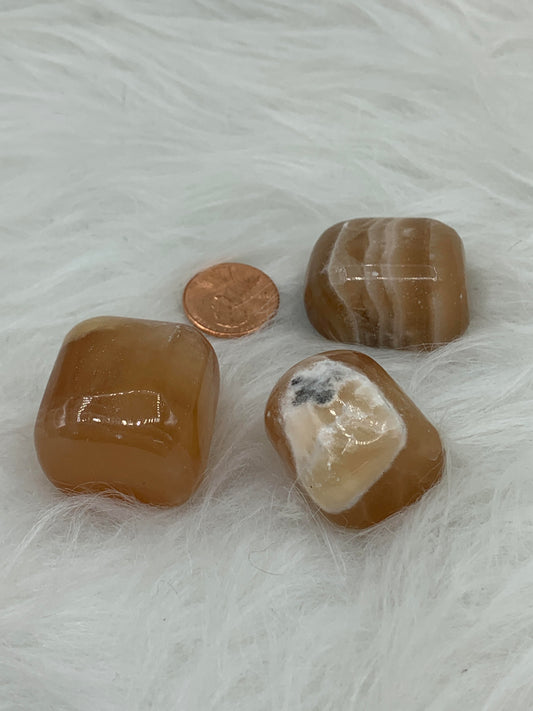 Calcite Honey Caramel - Tumbled