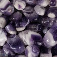 Chevron Amethyst Tumbled