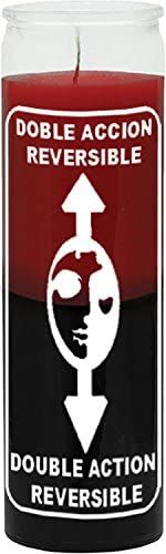 7 day Candle Reversible red/black