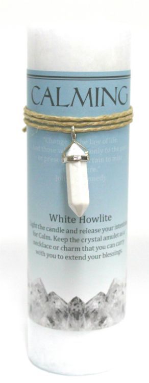 Calming Pillar w/White Howlite