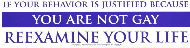 If your Behavior is Justified b