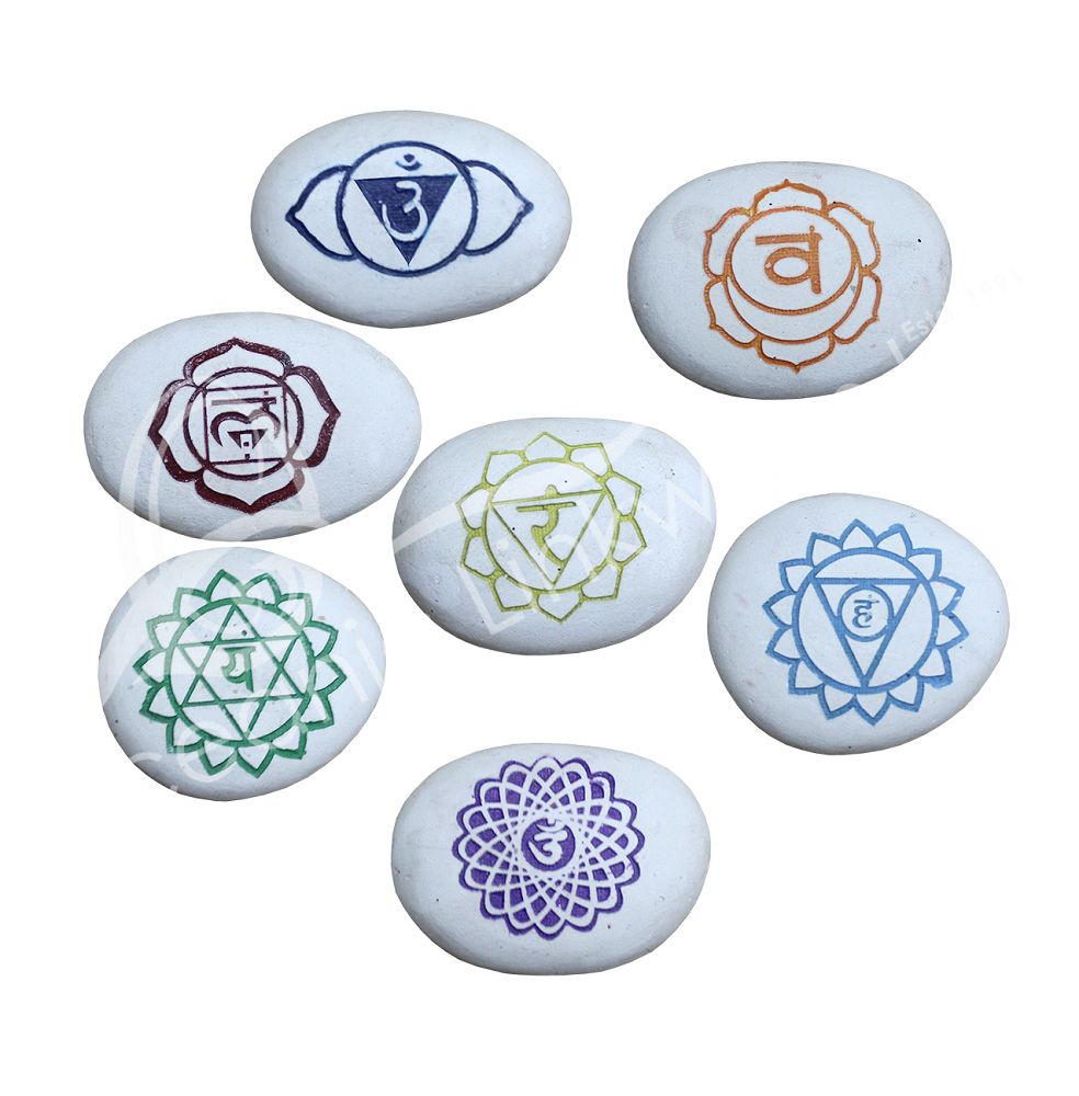 Chakra Palm Stone (Set of 7)