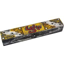 Wood Incense Storage Red Om