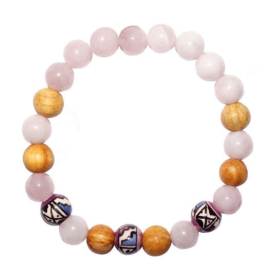 Palo Santo Rose Quartz Bracelet