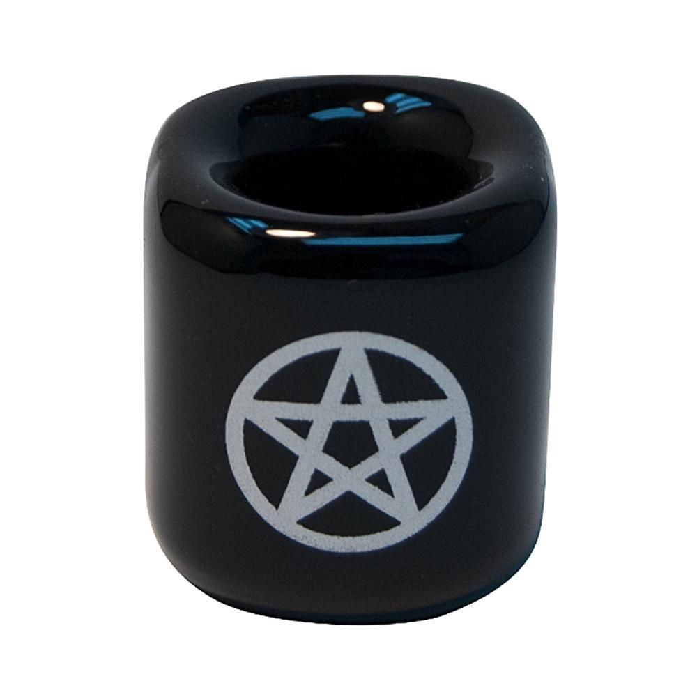 Black w/Pentacle Chime Holder