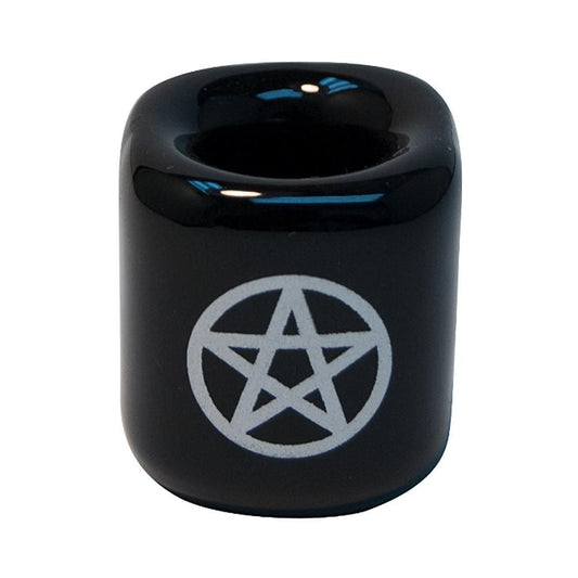 Black w/Pentacle Chime Holder