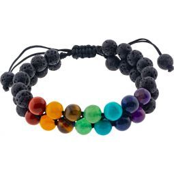 Adjustable Double Chakra Bracelet