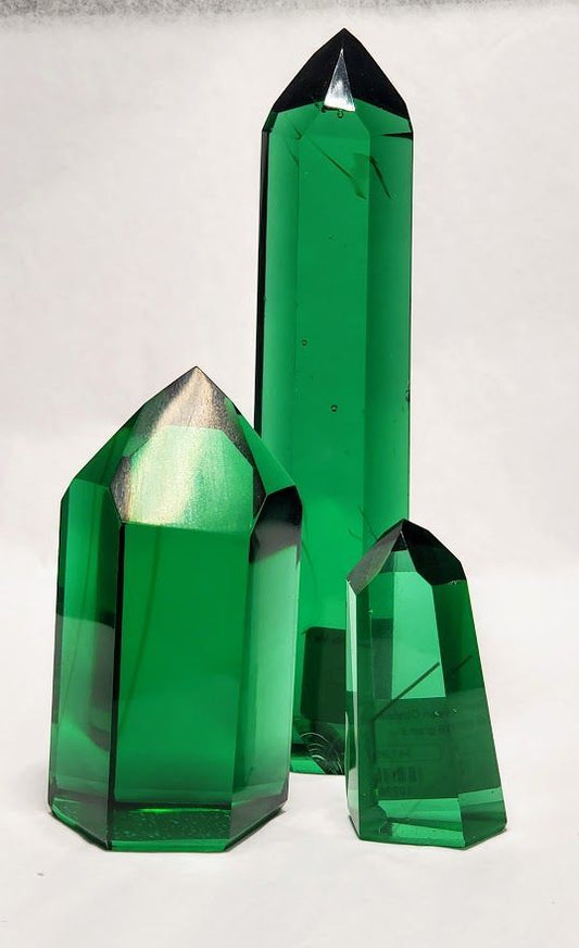 Green Obsidian Point - Large