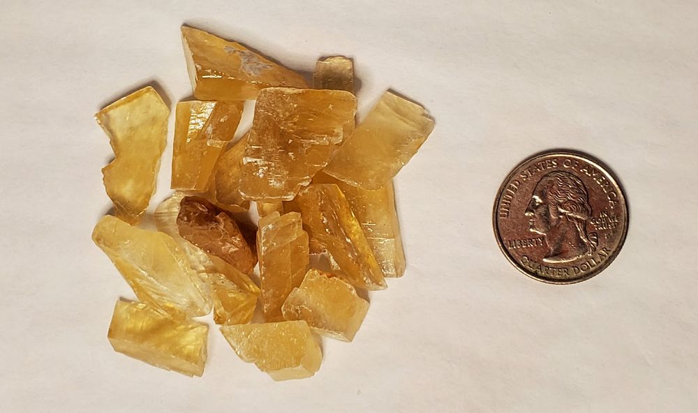 Honey Calcite Natural Chips - 2oz