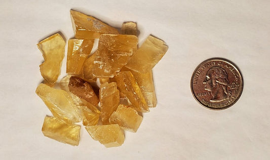 Honey Calcite Natural Chips - 2oz