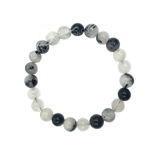 Tourmilated Quartz Bracelet 8mm