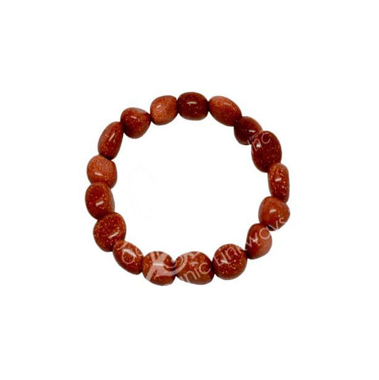 Red Goldstone Tumbled Bracelet