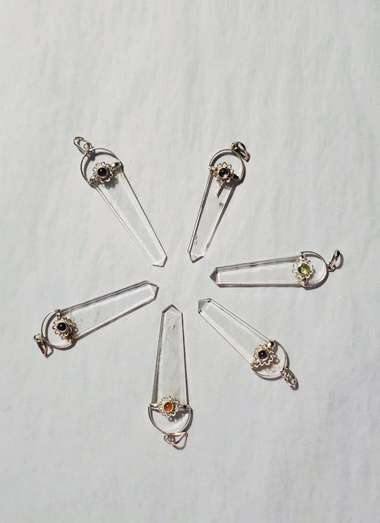 543 Wand Assorted Gemstone Necklace