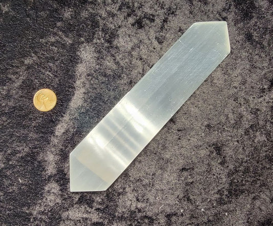 Selenite Point - Flat Double