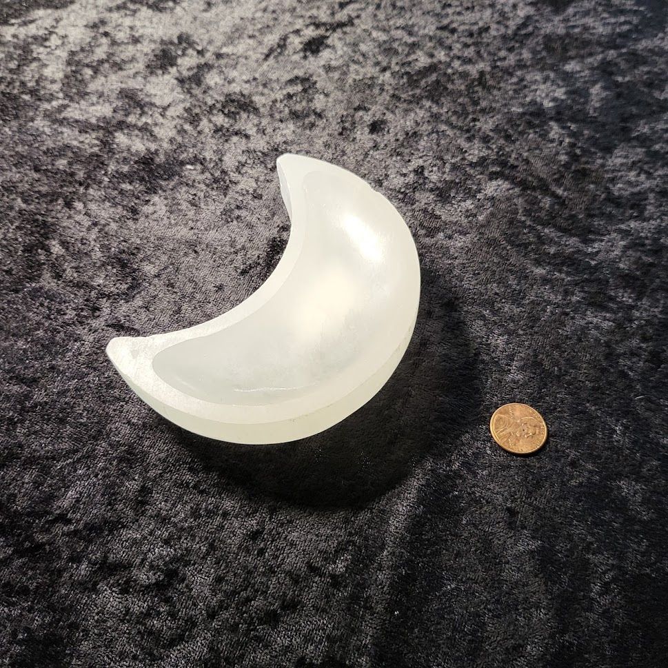 Selenite Bowl - Moon