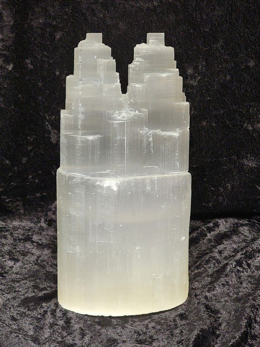 Selenite Lamp - Twin (Medium)