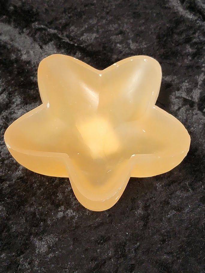 Selenite Bowl - Red Flower