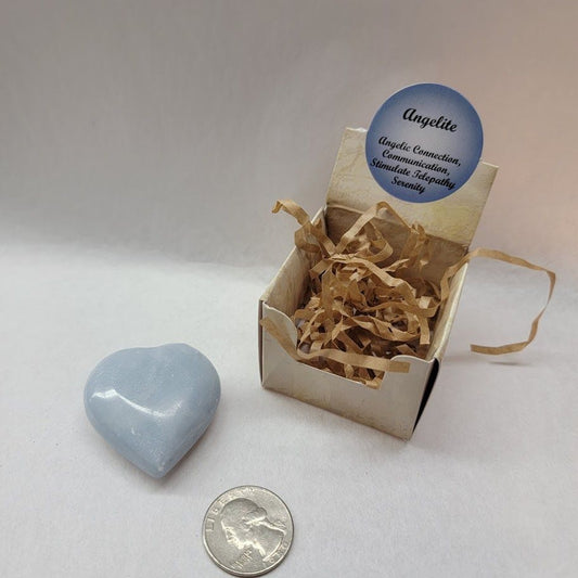 Angelite - Heart Gift Box