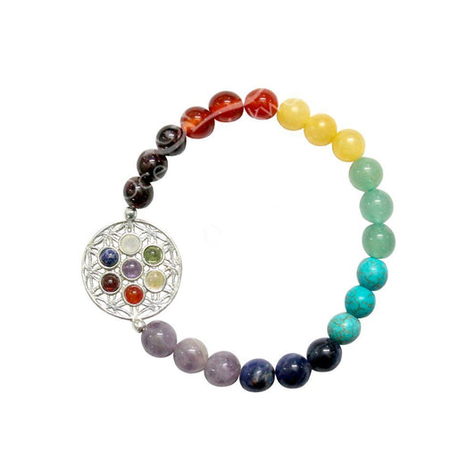 Chakra Flower of Life Bracelet