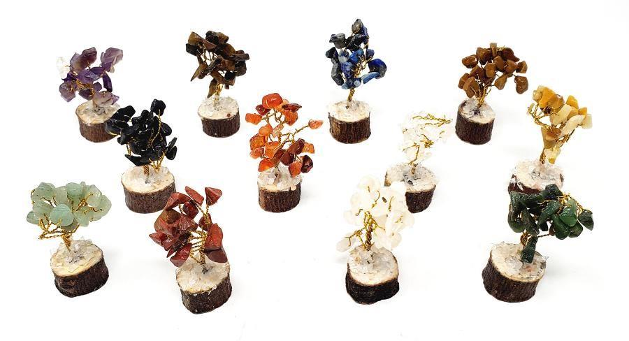 Ass't Gemstone Tree 2-2.5" tall