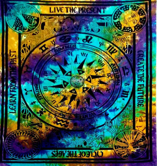 Zodiac Tie Dye Tapestry