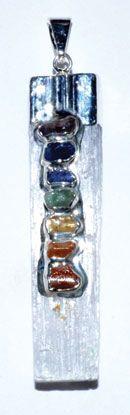 Selenite 7 Chakra Necklace